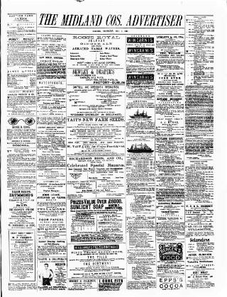 cover page of Midland Counties Advertiser published on May 7, 1891