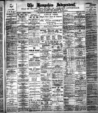 cover page of Hampshire Independent published on May 25, 1901
