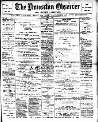 cover page of Nuneaton Observer published on December 5, 1902