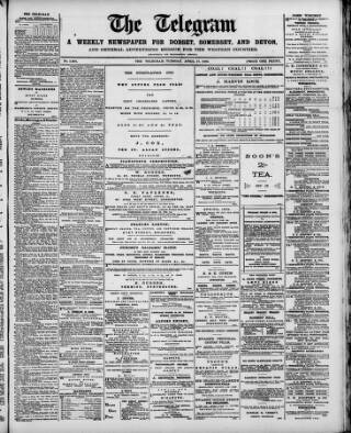 cover page of Weymouth Telegram published on April 17, 1888
