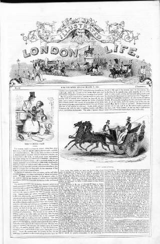 cover page of Illustrated London Life published on March 25, 1843