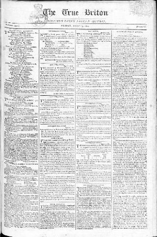 cover page of True Briton published on August 13, 1802