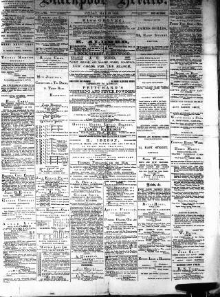 cover page of Blackpool Gazette & Herald published on May 29, 1885