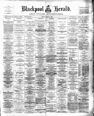 cover page of Blackpool Gazette & Herald published on June 2, 1893