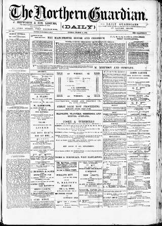 cover page of Northern Guardian (Hartlepool) published on March 4, 1892