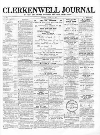 cover page of North London Record published on August 13, 1864