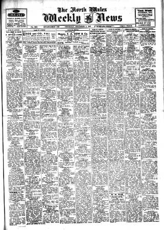 cover page of North Wales Weekly News published on December 4, 1947