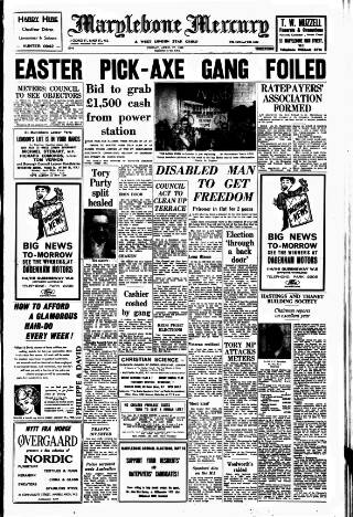 cover page of Marylebone Mercury published on April 27, 1962
