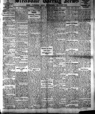 cover page of Strabane Weekly News published on June 10, 1916