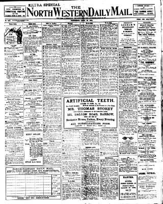 cover page of North West Evening Mail published on April 19, 1911
