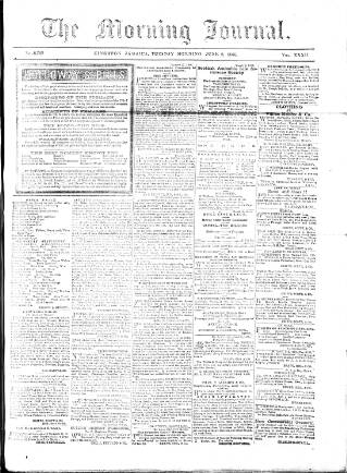 cover page of Morning Journal (Kingston) published on June 2, 1868