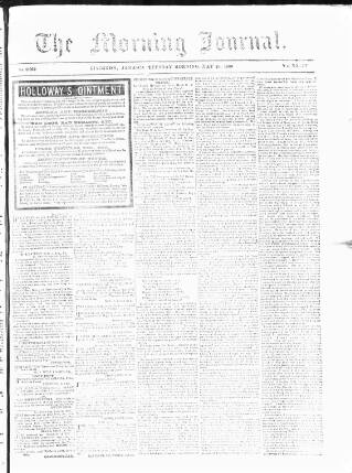cover page of Morning Journal (Kingston) published on May 25, 1869