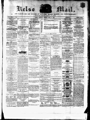 cover page of Kelso Mail published on April 17, 1869