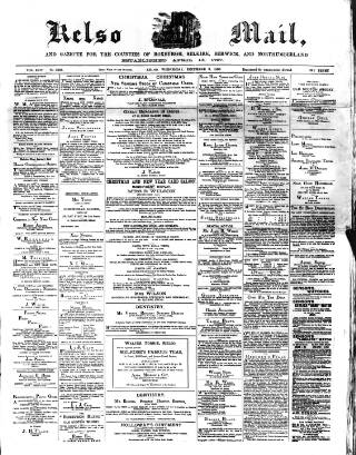 cover page of Kelso Mail published on December 3, 1890
