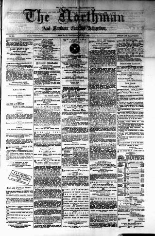 cover page of Northman and Northern Counties Advertiser published on June 2, 1883