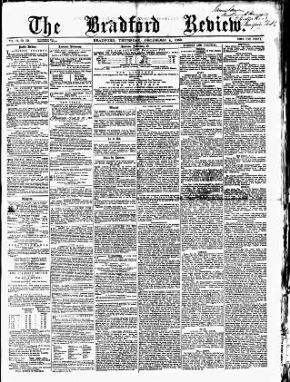 cover page of Bradford Review published on December 4, 1862