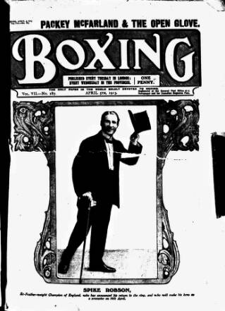 cover page of Boxing published on April 5, 1913