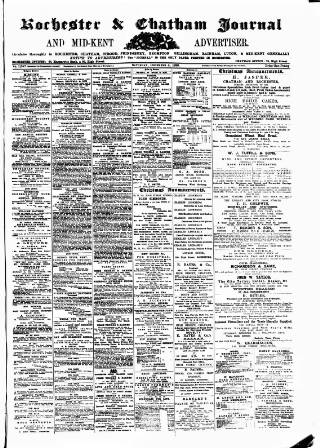 cover page of Rochester, Chatham & Gillingham Journal published on December 4, 1886