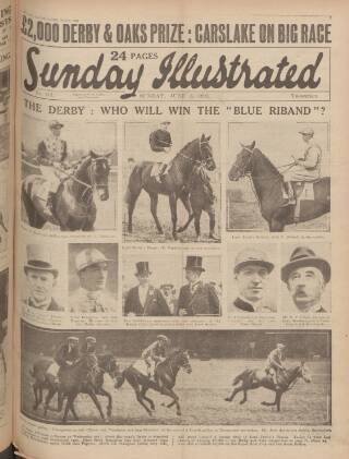 cover page of Sunday Illustrated published on June 3, 1923