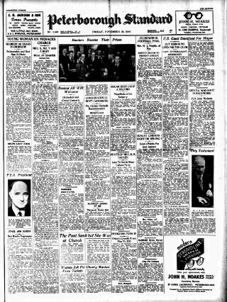 cover page of Peterborough Standard published on November 29, 1946