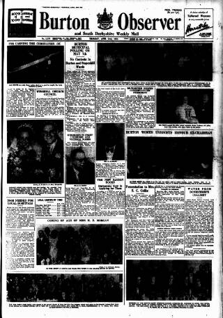 cover page of Burton Observer and Chronicle published on April 23, 1953