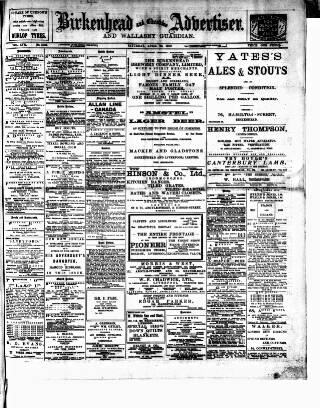 cover page of Birkenhead & Cheshire Advertiser published on April 23, 1910