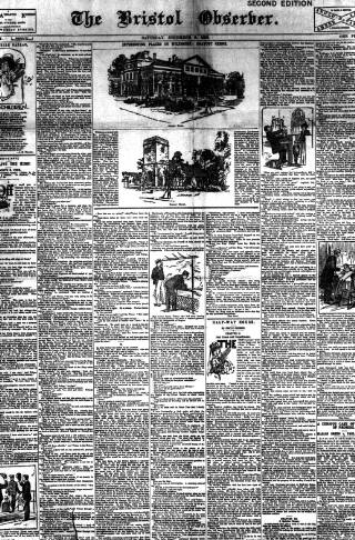 cover page of Bristol Observer published on December 3, 1898