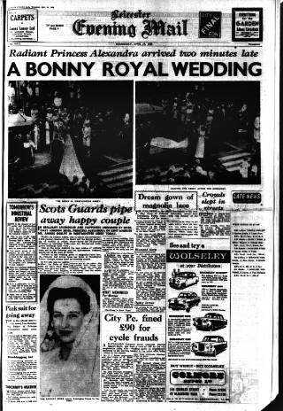 cover page of Leicester Evening Mail published on April 24, 1963