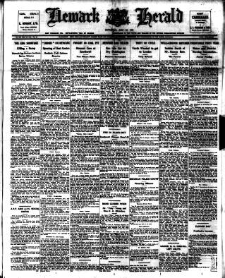 cover page of Newark Herald published on May 24, 1941