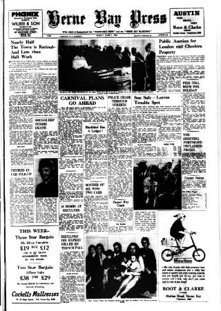 cover page of Herne Bay Press published on June 2, 1967