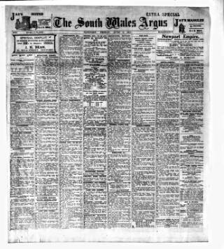 cover page of South Wales Argus published on June 2, 1911