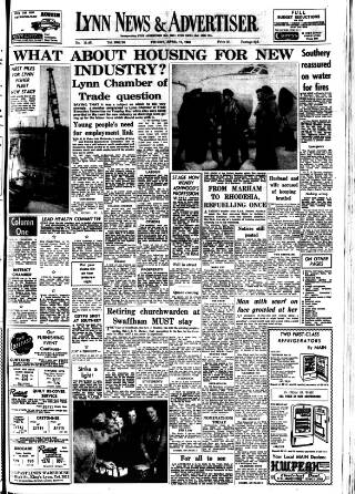 cover page of Lynn Advertiser published on April 17, 1959