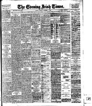 cover page of Evening Irish Times published on December 4, 1906