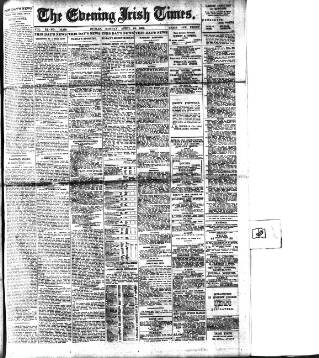 cover page of Evening Irish Times published on April 26, 1909