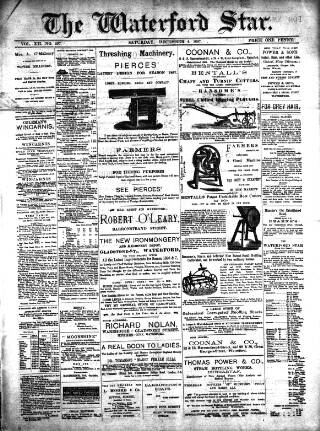 cover page of Waterford Star published on December 4, 1897