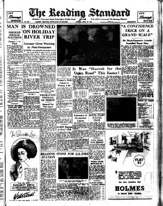cover page of Reading Standard published on April 26, 1957