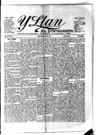 cover page of Y Llan published on May 25, 1900