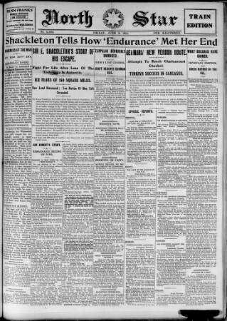 cover page of North Star (Darlington) published on June 2, 1916