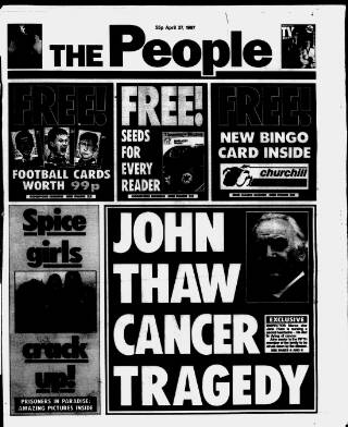 cover page of The People published on April 27, 1997
