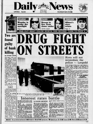 cover page of Birmingham News published on May 25, 1989