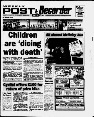 cover page of Nottingham Recorder published on June 2, 1994