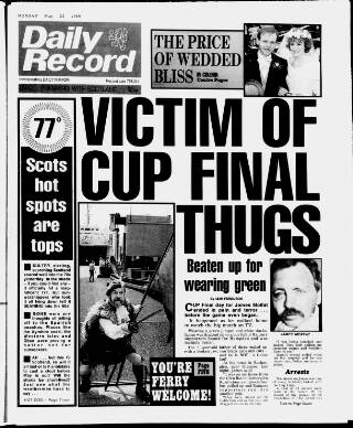 cover page of Daily Record published on May 22, 1989