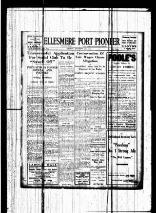cover page of Ellesmere Port Pioneer published on December 4, 1936
