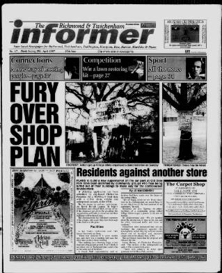 cover page of Richmond Informer published on April 25, 1997