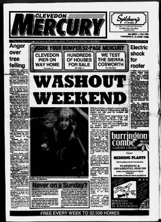 cover page of Clevedon Mercury published on June 2, 1988
