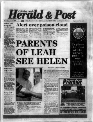 cover page of Peterborough Herald & Post published on June 6, 1996