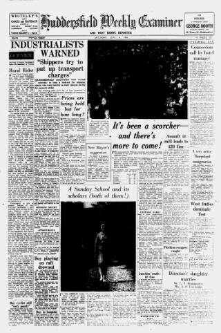 cover page of Huddersfield and Holmfirth Examiner published on June 4, 1966