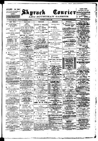 cover page of Skyrack Courier published on June 2, 1888