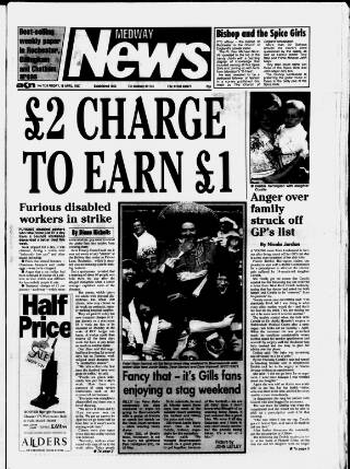 cover page of Medway News published on April 18, 1997
