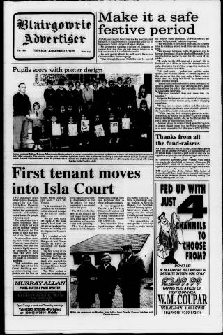 cover page of Blairgowrie Advertiser published on December 2, 1993